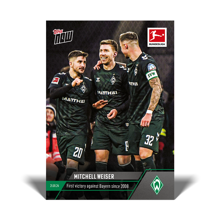 Mitchell Weiser - Sublime goal secures first win since 2008 - Bundesliga Topps NOW® Card #100 - PR: 174