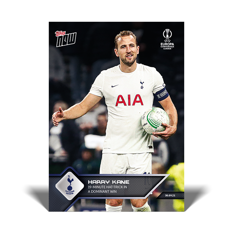 19-Minute Hat-Trick in a dominant win - EL Topps NOW® Card #5 - PR: 234