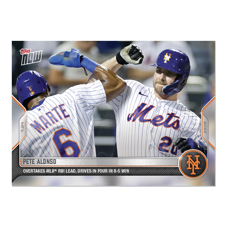 Pete Alonso  - 2022 MLB Topps NOW® Card 592 - PR: 575