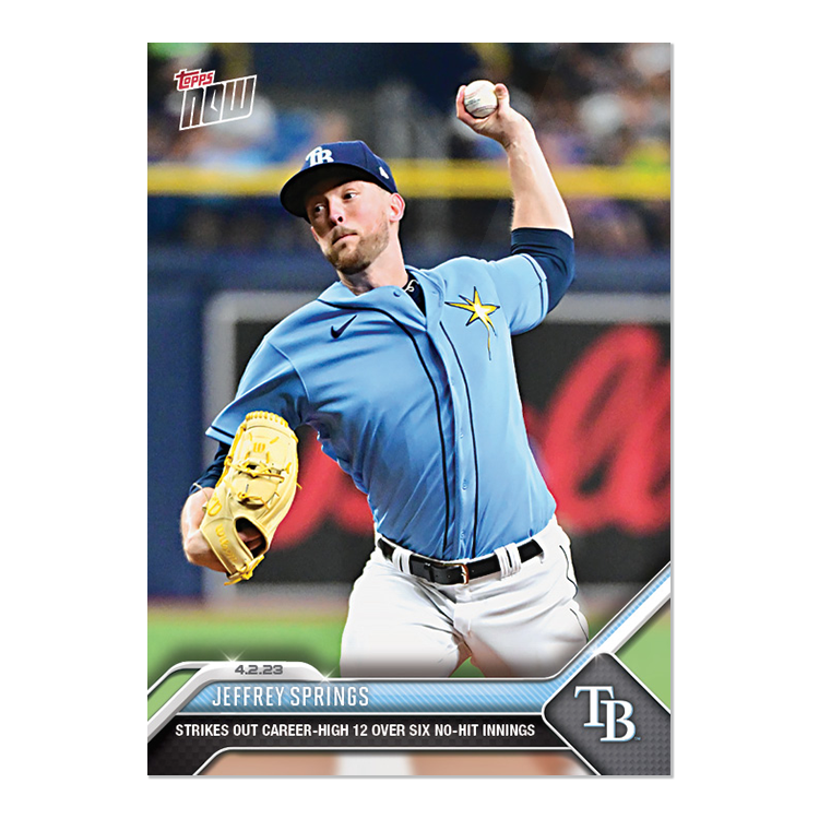 Jeffrey Springs  - 2023 MLB Topps NOW® Card 28 - PR: 380