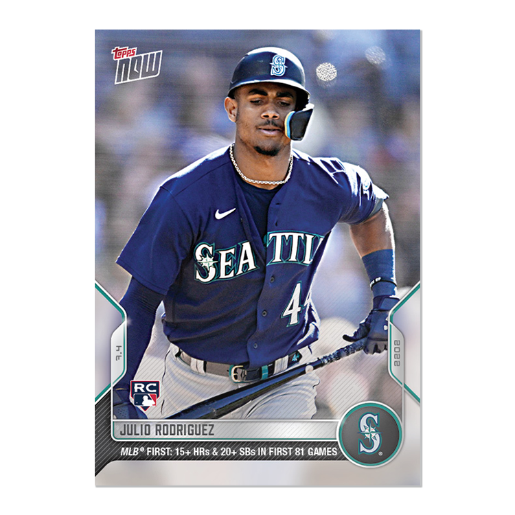 Julio Rodriguez  - 2022 MLB Topps NOW® Card 469 - PR: 3433