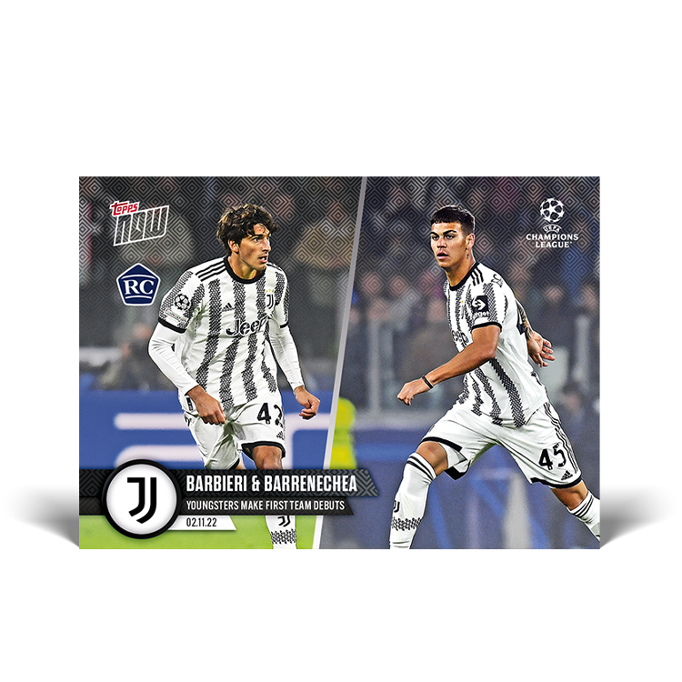 Youngsters make competitive debuts - UCL Topps NOW® Card #66 - PR: 921