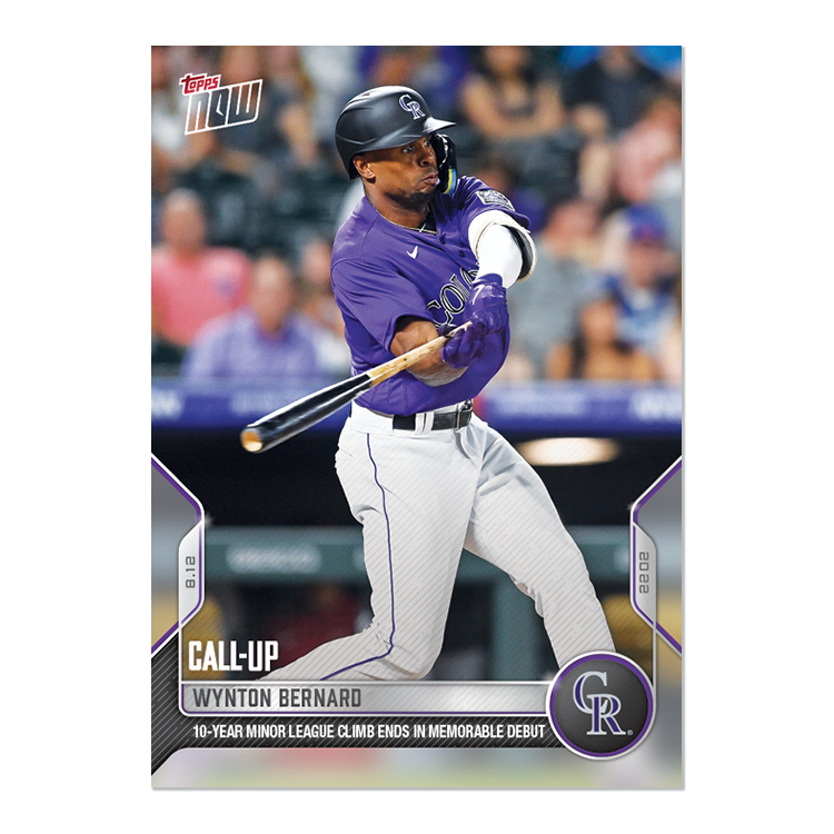 Wynton Bernard  - 2022 MLB Topps NOW® Card 699 - PR: 787