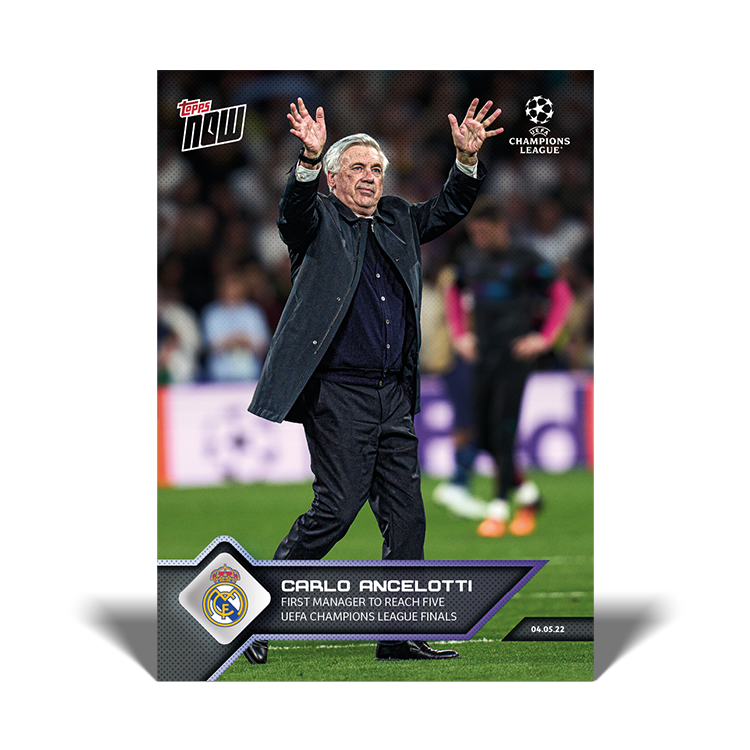 First manager to reach five UEFA Champions League finals - UCL Topps NOW® Card #157 - PR: 863