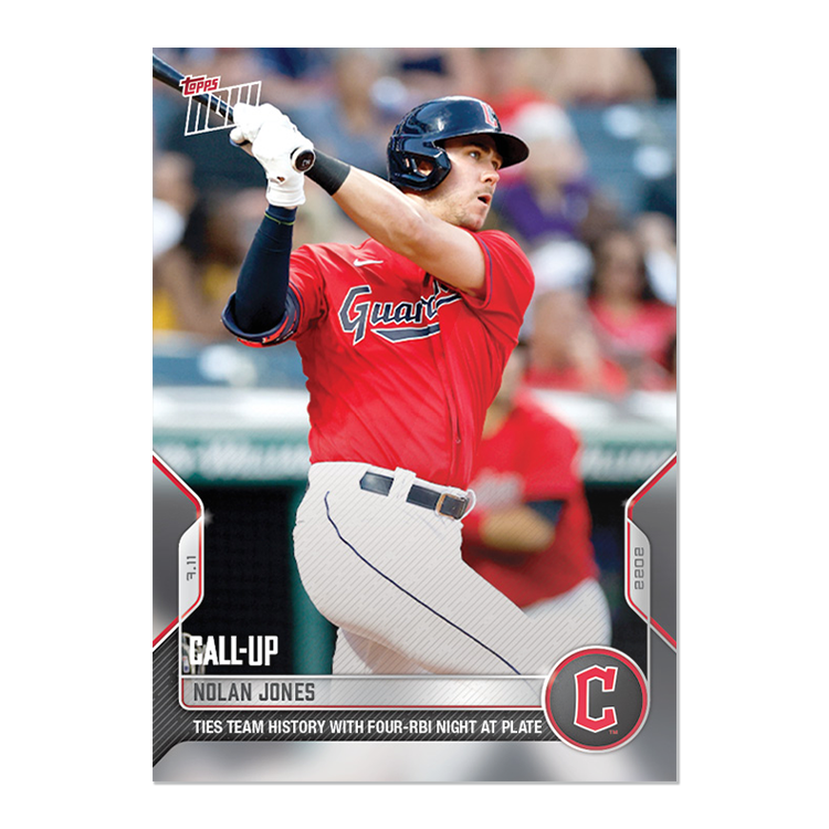 Nolan Jones  - 2022 MLB Topps NOW® Card 511 - PR: 734