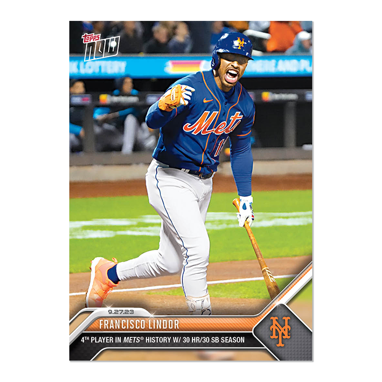 Francisco Lindor  - 2023 MLB Topps NOW® Card 924 - PR: 1134