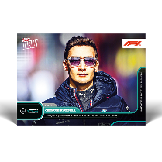 Road to...2022 -  Young star joins Mercedes - F1 Topps NOW® Card #P06 - PR: 10894