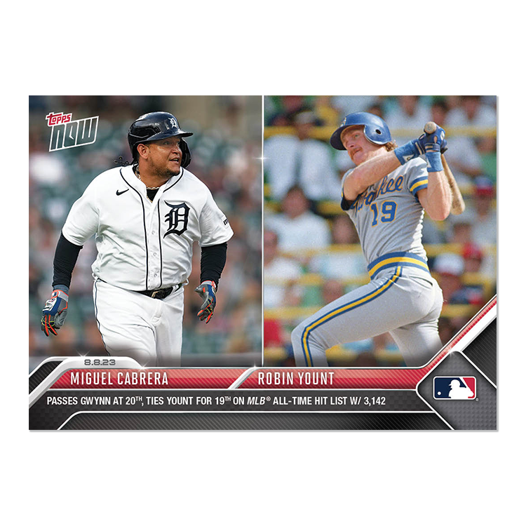 Miguel Cabrera/Robin Yount  - 2023 MLB Topps NOW® Card 679 - PR: 835