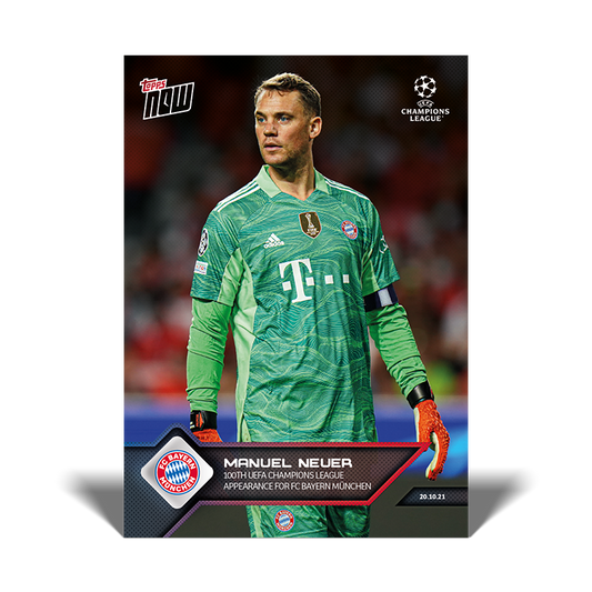 100th UEFA Champions League apperance for FC Bayern Munchen  - UCL Topps NOW® Card #59 - PR: 261