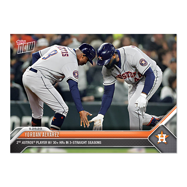 Yordan Alvarez  - 2023 MLB Topps NOW® Card 917 - PR: 361