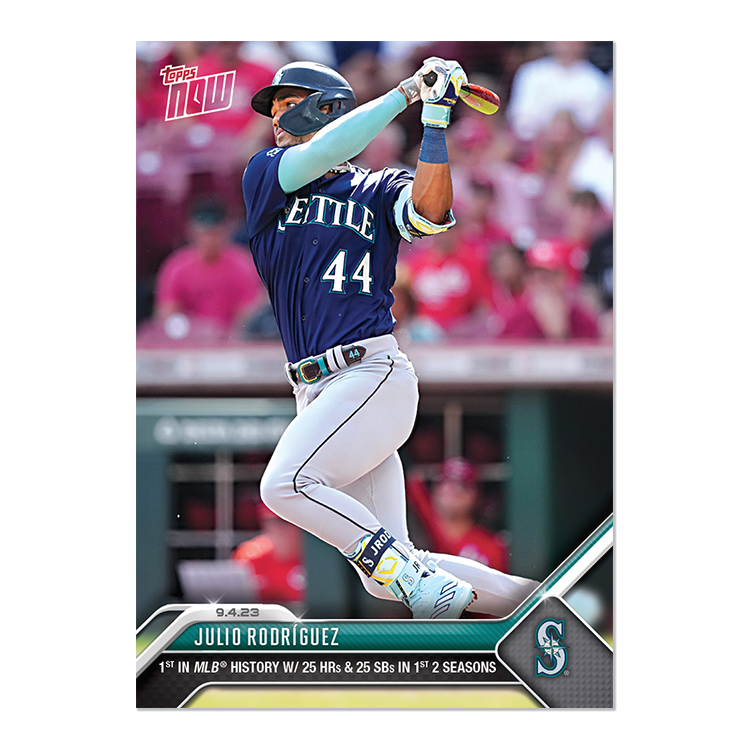 Julio Rodríguez  - 2023 MLB Topps NOW® Card 813 - PR: 2890