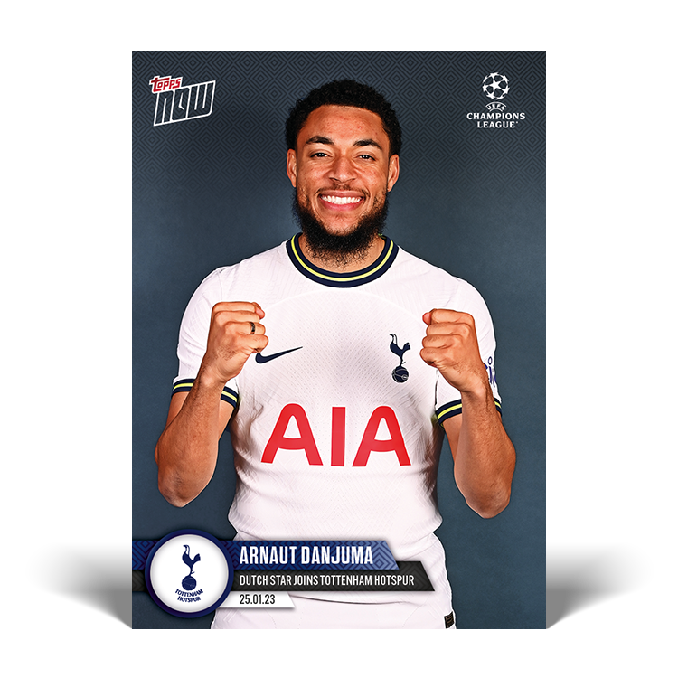 Dutch Star joins Tottenham Hotspur - UCL Topps NOW® Card #73 - PR: 261