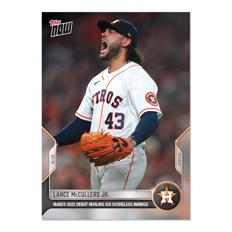 Lance McCullers  - 2022 MLB Topps NOW® Card 702 - PR: 276