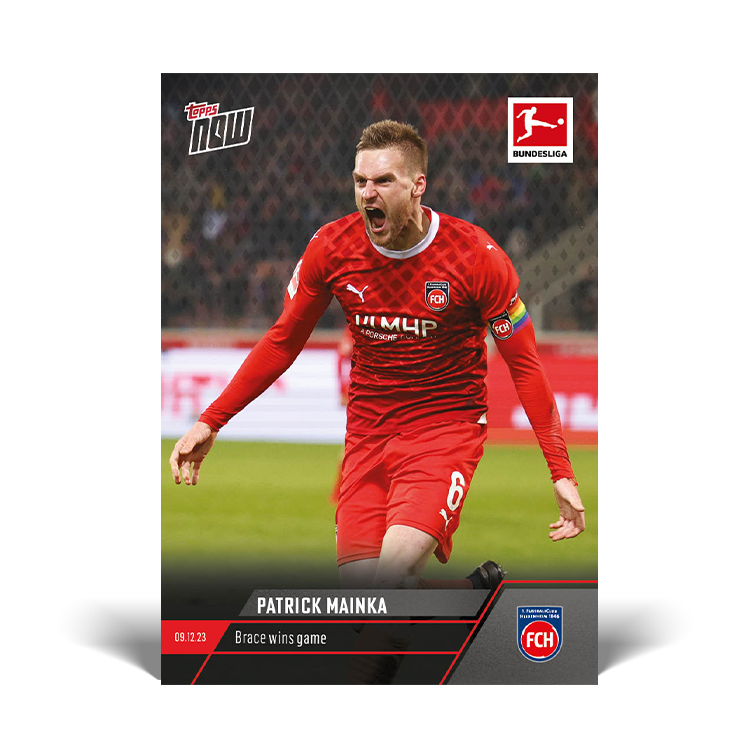 Patrick Mainka - Brace wins game - Bundesliga Topps NOW® Card #83 - PR: 106