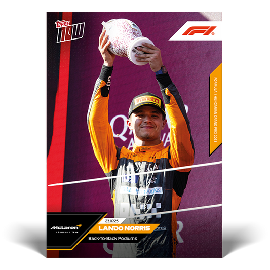 Back-To-Back Podiums - F1 Topps NOW® Card #34 - PR: 637