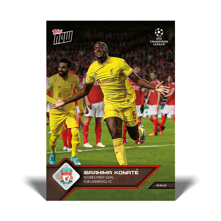 Scores first goal for Liverpool FC - UCL Topps NOW® Card #129 - PR: 279