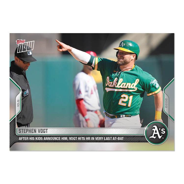 Stephen Vogt  - 2022 MLB Topps NOW® Card 1022 - PR: 669