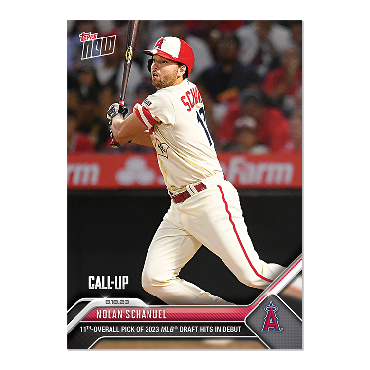 Nolan Schanuel  - 2023 MLB Topps NOW® Card 725 - PR: 9785