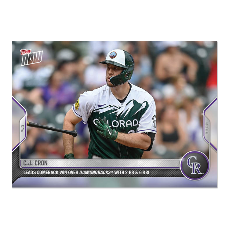 C.J. Cron  - 2022 MLB Topps NOW® Card 462 - PR: 280
