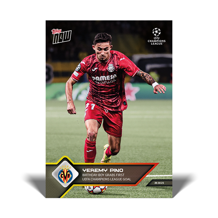Birthday-boy grabs first UEFA Champions League goal - UCL Topps NOW® Card #57 - PR: 1205