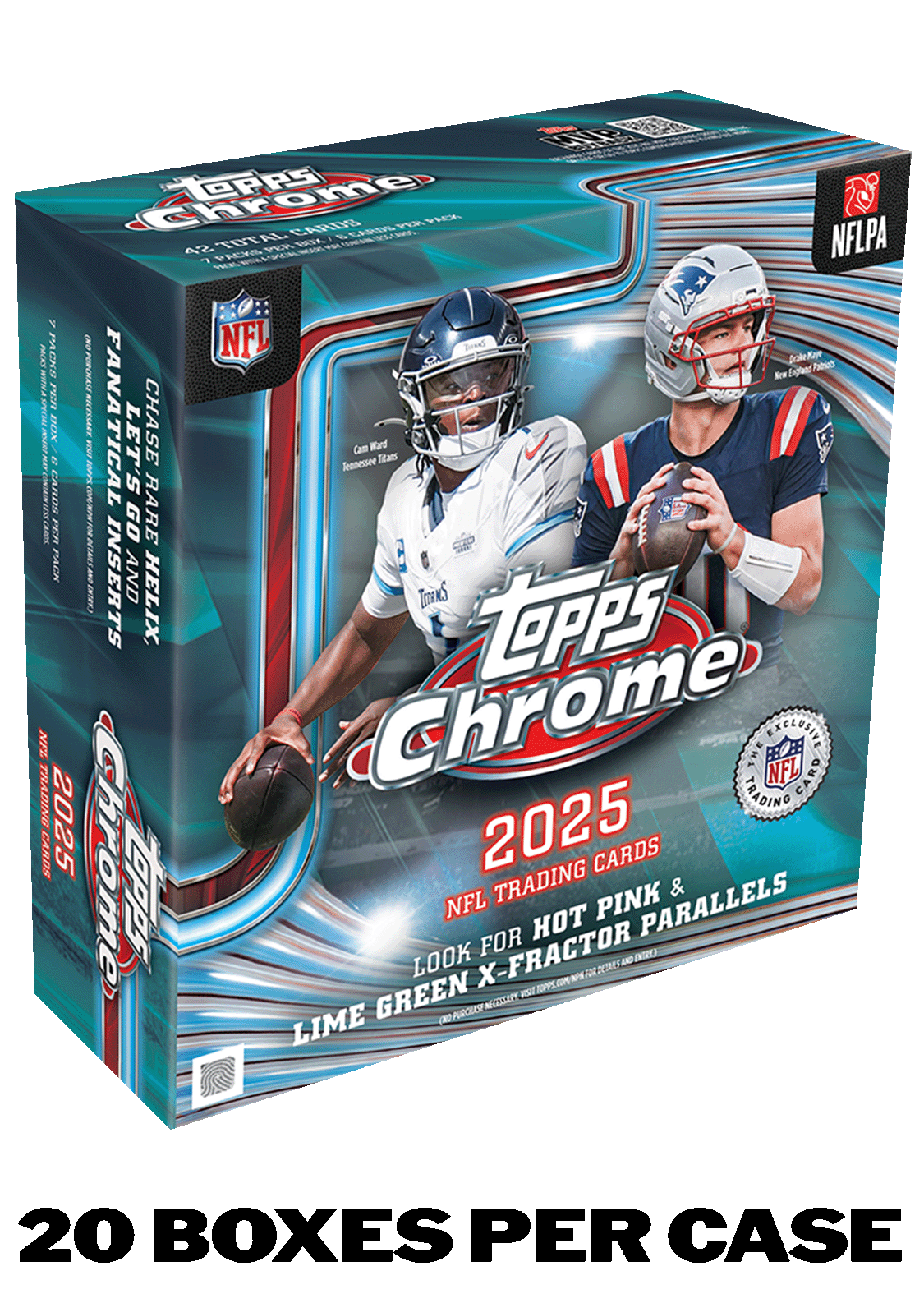 2025 Topps Chrome® Football - Mega Box Sealed Case