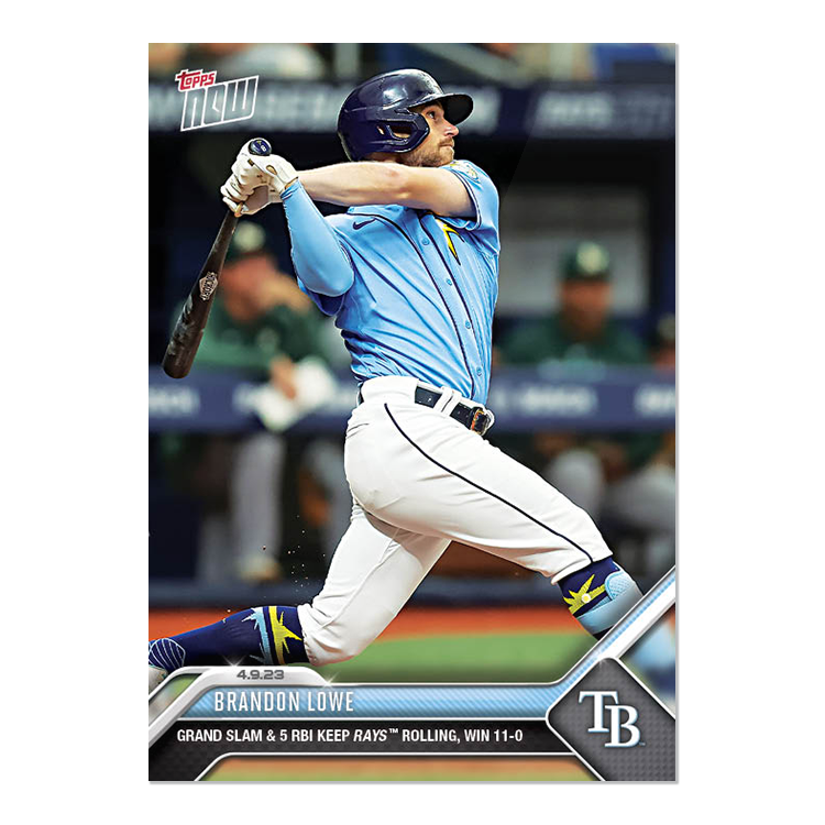 Brandon Lowe  - 2023 MLB Topps NOW® Card 80 - PR: 284