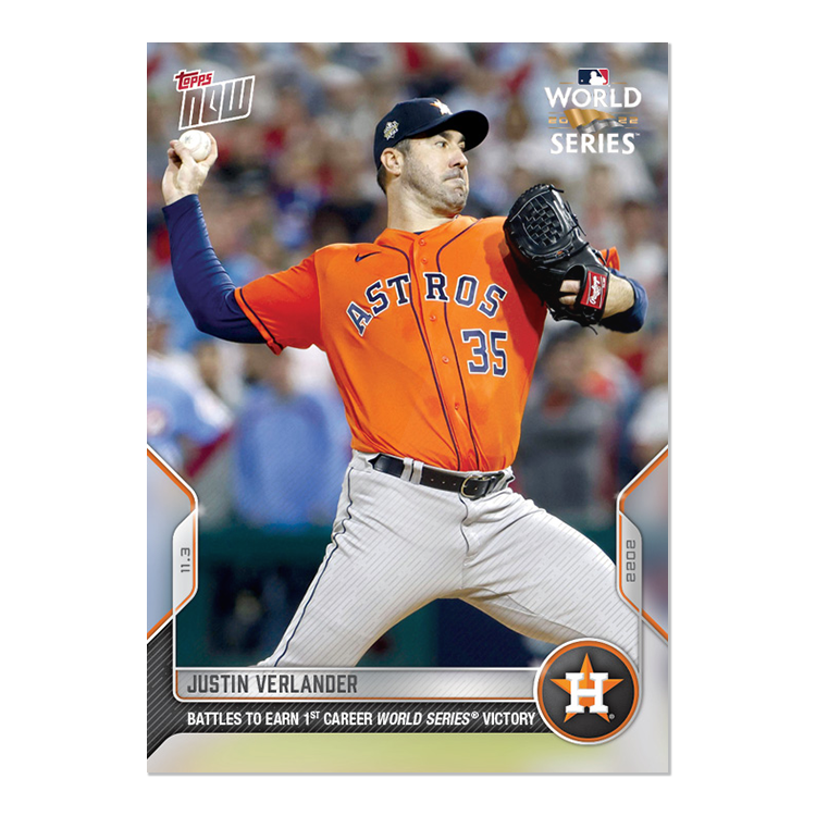 Justin Verlander  - 2022 MLB Topps NOW® Card 1153 - PR: 1094