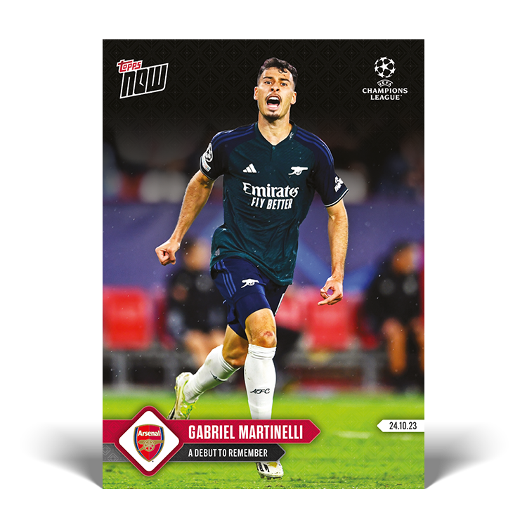 Gabriel Martinelli - A debut to remember - UCL Topps NOW® Card #42 - PR: 492