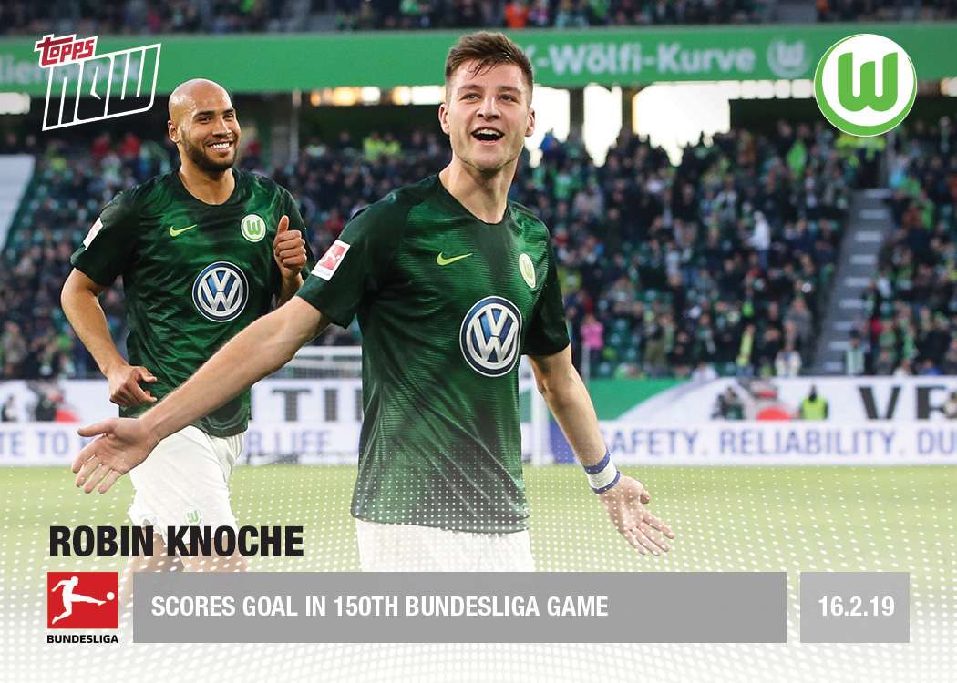 Scores goal in 150th Bundesliga Game- Bundesliga Topps NOW® Card 78 - Print Run: 28
