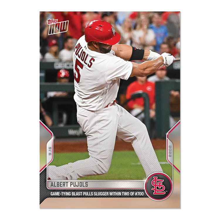 Albert Pujols  - 2022 MLB Topps NOW® Card 914 - PR: 1360