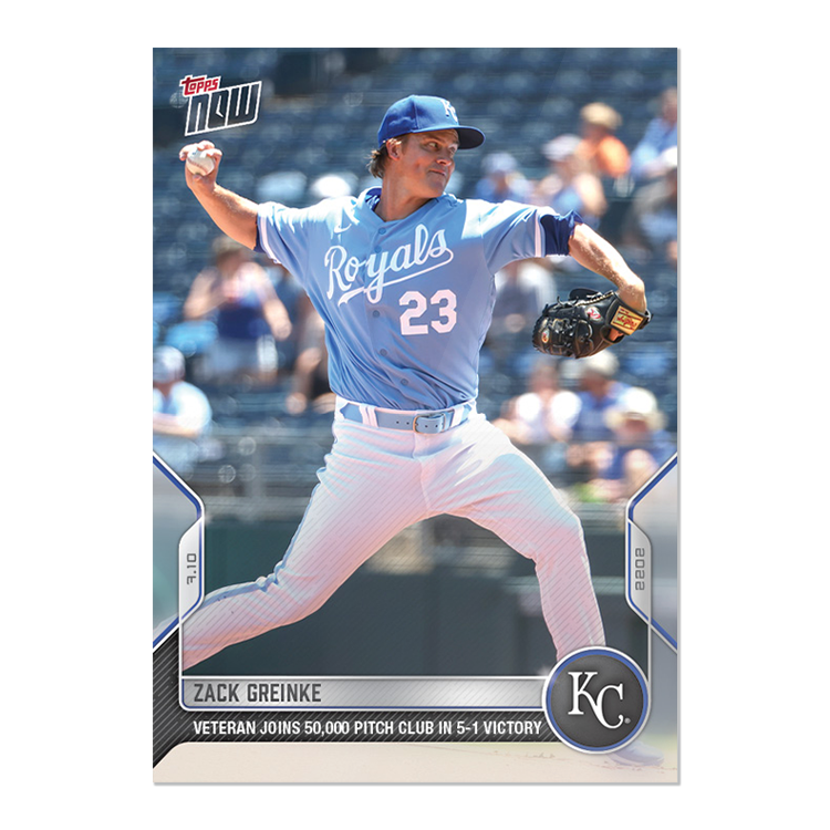 Zack Greinke  - 2022 MLB Topps NOW® Card 507 - PR: 277