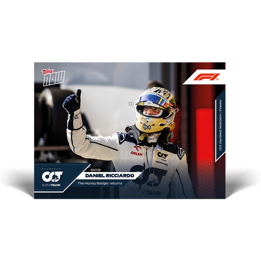 The Honey Badger returns - F1 Topps NOW® Card #35 - PR: 864