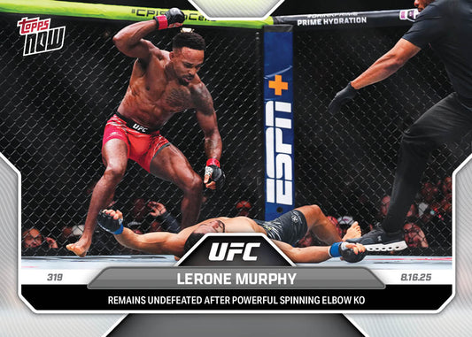 Lerone Murphy - 2025 UFC Topps NOW® - Card 27