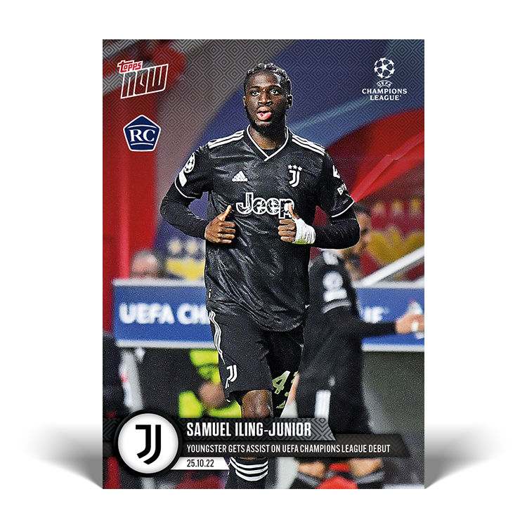 Youngster gets assist on UEFA Champions League debut - UCL Topps NOW® Card #45 - PR: 1754