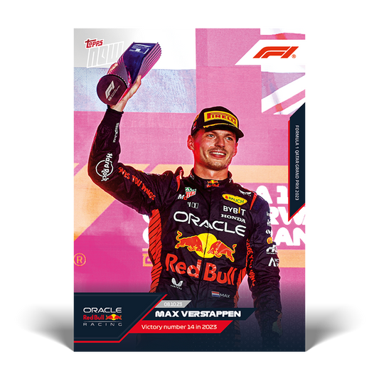 Max Verstappen - Victory number 14 in 2023 - F1 Topps NOW® Card #57 - PR: 1350