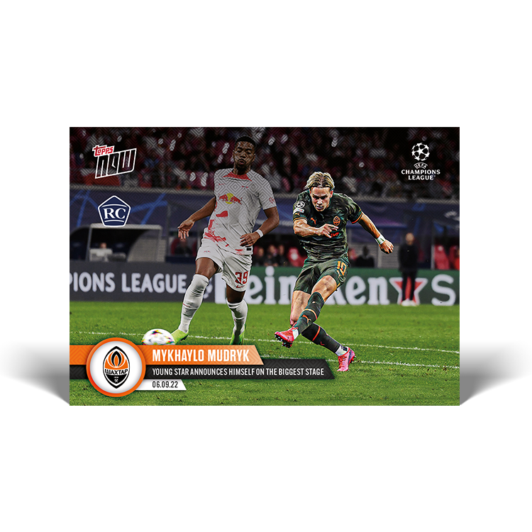 Young star announces himself on the biggest stage - UCL Topps NOW® Card #11 - PR: 3212