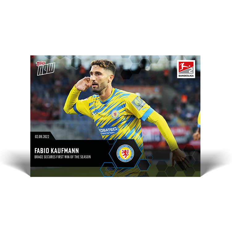 Brace secures first win of the season - Bundesliga Topps NOW® Card #37 - PR: 103