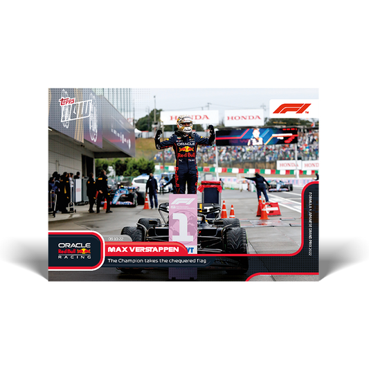 The champion takes the chequered flag - F1 Topps NOW® Card #62 - PR: 3090