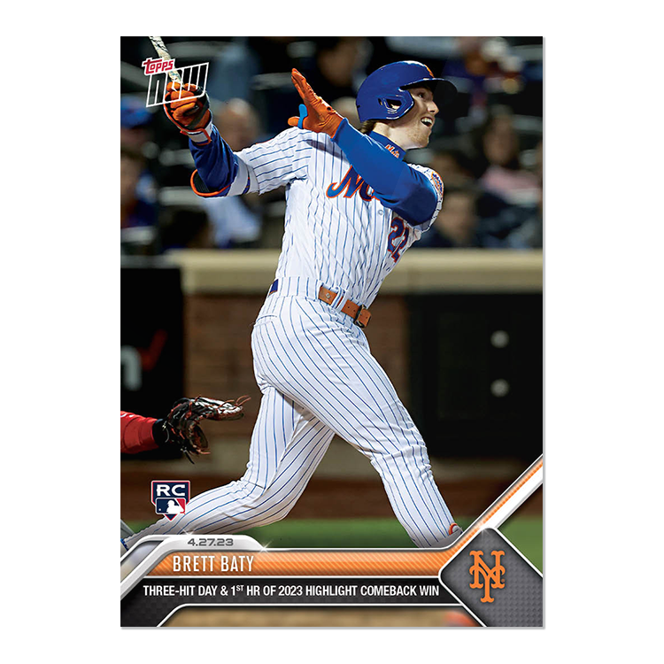 Brett Baty  - 2023 MLB Topps NOW® Card 195 - PR: 1287