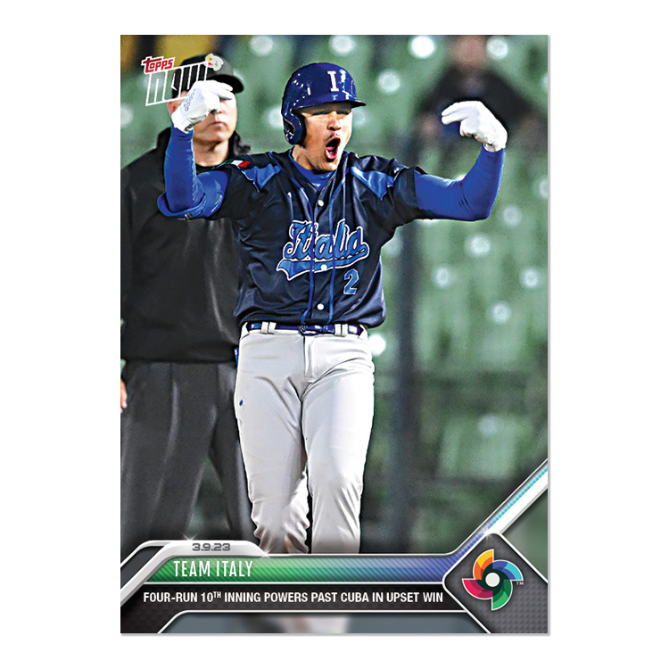 Team Italy  - 2023 World Baseball Classic Topps NOW® Card 10 - PR: 395