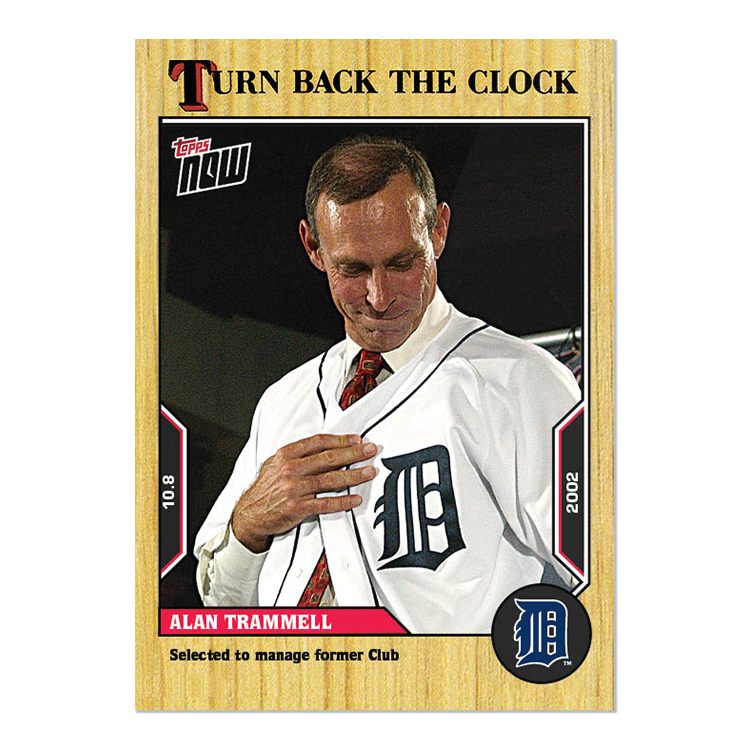 Alan Trammell  - 2022 MLB Topps NOW® Turn Back The Clock - Card 192 - PR: 346