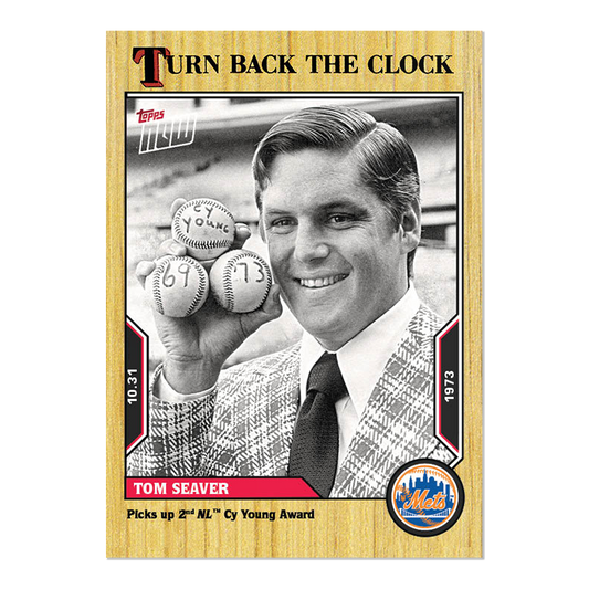 Tom Seaver  - 2022 MLB Topps NOW® Turn Back The Clock - Card 215 - PR: 297