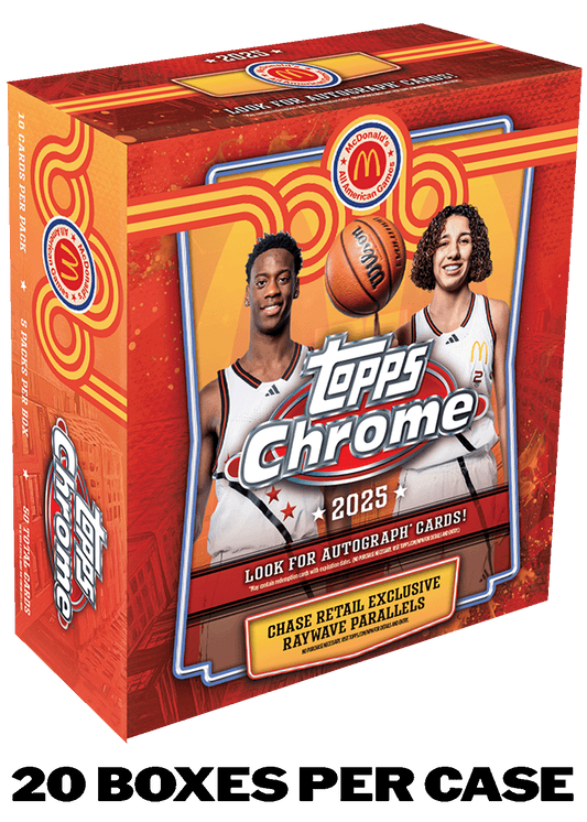 2025 Topps Chrome® McDonald’s All-American Basketball - Mega Box - Sealed Case