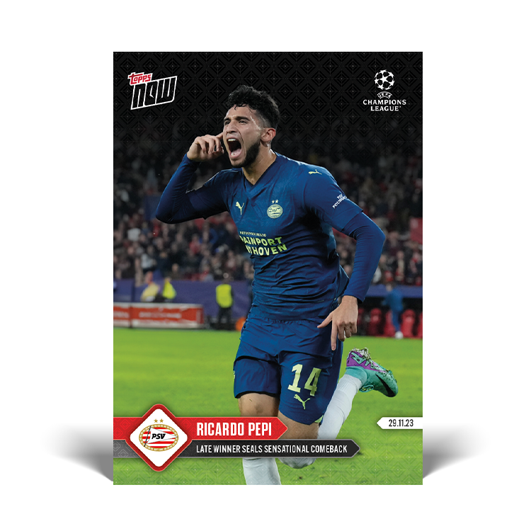 Ricardo Pepi - Late winner seals sensational comeback  - UCL Topps NOW® Card #71 - PR: 100