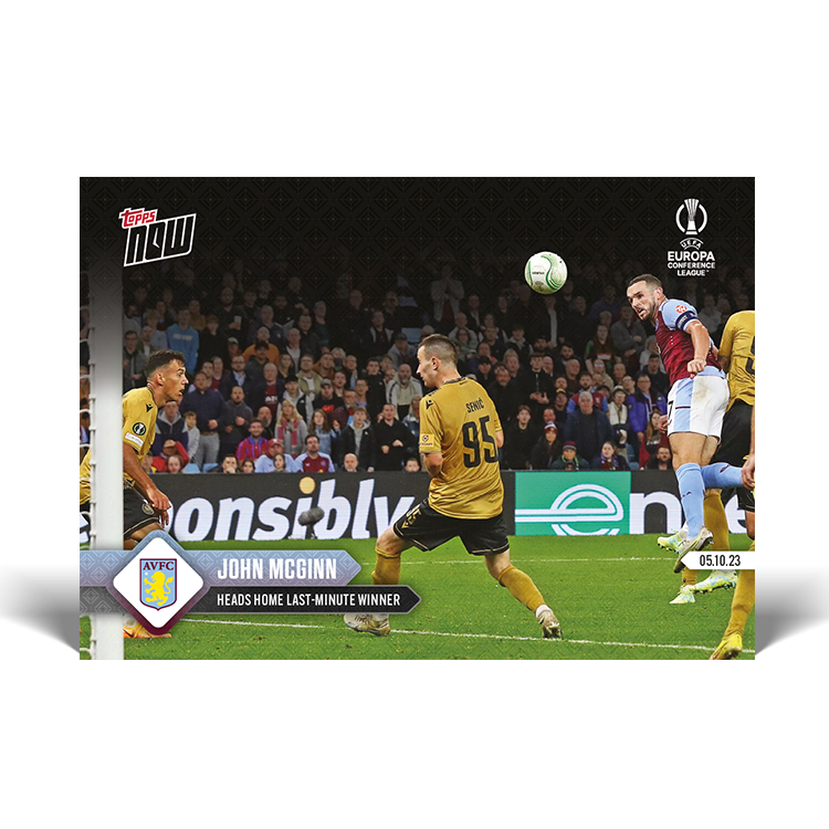 John McGinn - Last-minute winner seals victory - UECL Topps NOW® Card #1 - PR: 155