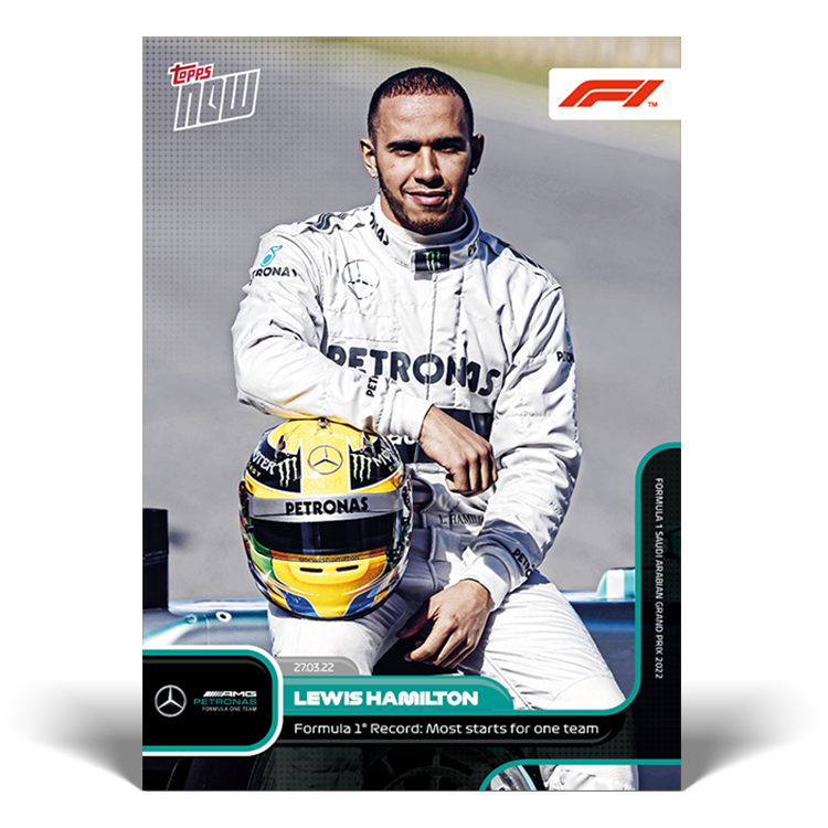 Formula 1 Record: Most starts for one team-  F1 Topps NOW® Card #007 - PR: 7862
