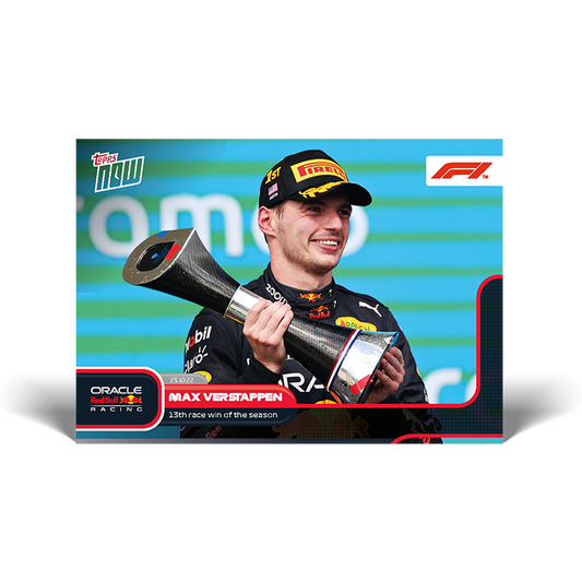 13th race win of the season - F1 Topps NOW® Card #69 - PR: 1187