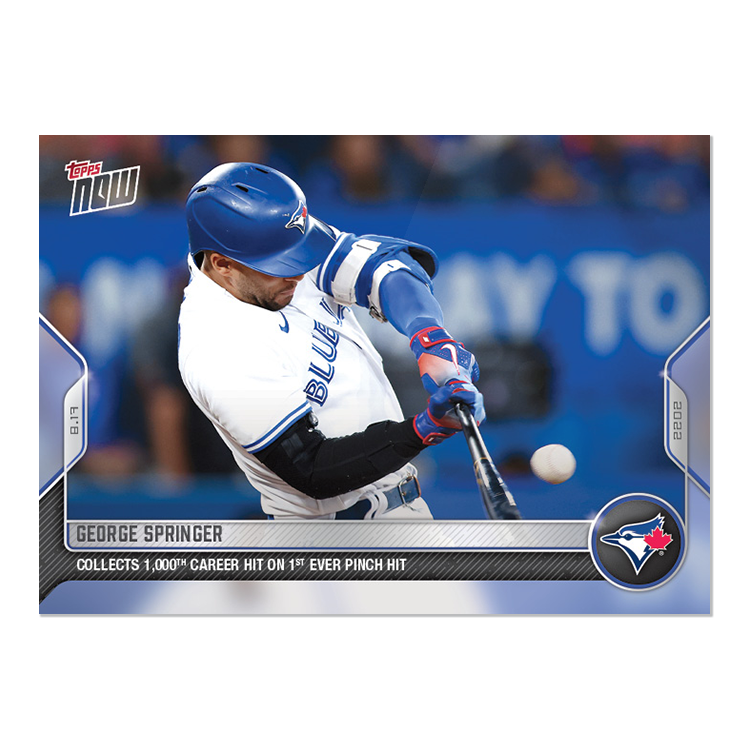 George Springer  - 2022 MLB Topps NOW® Card 726 - PR: 277