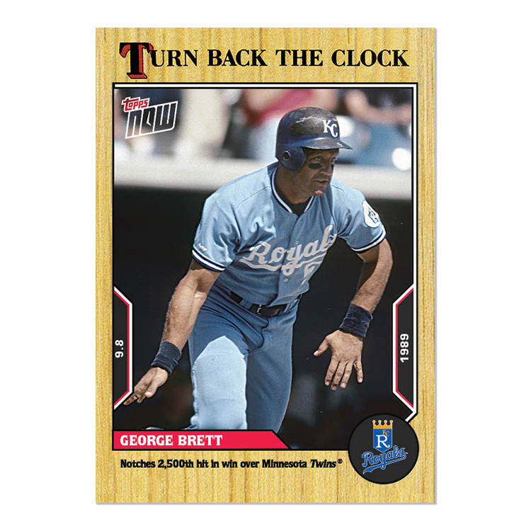 George Brett  - 2022 MLB Topps NOW® Turn Back The Clock - Card 162 - PR: 371