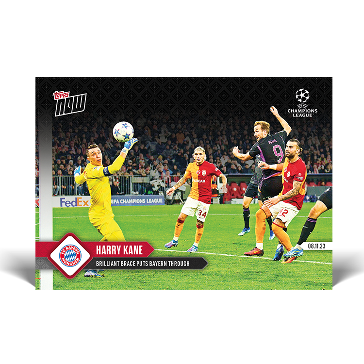 Harry Kane - Brilliant Brace puts Bayern through - UCL Topps NOW® Card #62 - PR: 204